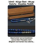 Tesbih Sakarya Kişiye Özel Isimli - Mavi Hematit - Doğal Taş Tesbih