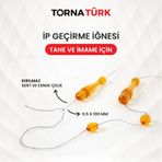 Tesbih Tane Ve İmame Ye İp Geçirme İğnesi -1 Paket - 1 Adet İşleme Ekipmanı Metalik