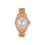 Tesbihane Ferro Rose Renk Çelik Kordonlu Kadın Kol Saati TH-F51336A-415-C - Pembe