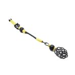 Tesbihane Gri-Gold Renk 1000 Ayar Gümüş Kazaz Püskül