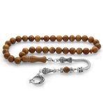 Tesbihane Kararmaz Metal Püsküllü Açık Renk Küre Kesim Kuka Tesbih