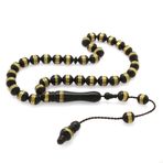 Tesbihane Sistemli Pirinç Sarmal Silindir Kesim Fırınlanmış Kuka Tesbih