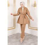 Tesettür Dünyası Lara Scuba Takım Camel TSD250128