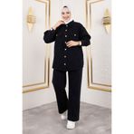 Tesettür Dünyası More Denim Takım TSD250101 Siyah