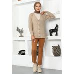 Tesettür Dünyası TSD221012 Taba Kemerli Havuç Pantolon