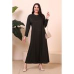 Tesettur Giyim Elbise Boydan Kadin Anne Buyuk Beden Elbise Haki - 4XL