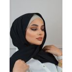 Tesettür Hijab Medine Ipeği Şal*siyah