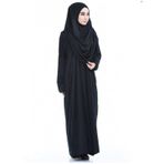 Tesettür Kadın Tek Parça Namaz Elbisesi Siyah