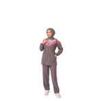 Tesettür Spor Takım, Fermuarlı Eşofman, Chevron Desenli, Tesettür Eşofman Takımı Fermuarlı Alt Üst Eşofman Takımı (Antrasit, L/XL)