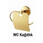 tesitay WC Kağıtlık Tuvalet Kağıtlığı Gold Renk