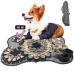 Tesitehi Köpekler için Snuffle Mat, Küçük ve Orta Ölçekli Köpekler için Pet Snuffle Matı, Yavru Köpekler için İnteraktif Sniff Mat Besleme Minderi, Yavaş Besleyici, Eğitim ve Stres Giderme için Koklama Köpek