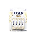 Tesla Altın alkali pil AA (LR06, kurşun kalem pili, blister) 4 adet