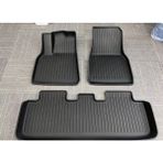 Tesla Li Parts Tesla Model Y TPE 3D Premium Havuzlu Paspas Seti 3,5 mm kalınlık - Siyah