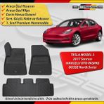 Tesla Model 3 Paspas Araca Özel 2017 Sonrası Derin Havuzlu Paspas Bosse North Serisi - Siyah