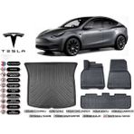 Tesla Model Y 2020 Model Bagaj Havuzu Araca Özel Siyah Kokusuz Havuzlu Paspas Takımı
