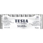 Tesla Silver AA Kalem Pil 1.5V LR6/MN1500 Alkalin 10’lu Paket | – Uzun Ömürlü, Yüksek Performans - 10'lu