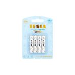 Tesla Toys AAA İnce Kalem Pil 1.5V LR03 MN2400 Alkalin 4’lü Paket – Çocuk Oyuncaklarına Özel, Uzun Ömürlü - 4'lü