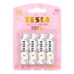 Tesla TOYS+Serisi, Oyuncaklara Özel Üretilen Alkalin Pil (Maximum Power) Geleceğin Pillleri (PEMBE GIRL, AA4) Kalem Pil