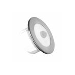 Teslamix Full Reyon Koridor Basamak Merdiven Sensörlü Spot Lamba Aydınlatma Krom Kasa 8cm X 8cm (BEYAZ İŞIK)