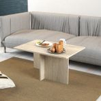 Tessa Mobilya Traverten Orta Sehpa 90 cm Mermer Desenli