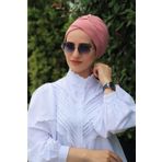 tessetür Bone diyarı Pratik Çapraz Bone Gül Kurusu