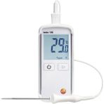 Testo 0563 1080 108 Su Geçirmez Sıcaklık Ölçüm Cihazı (T ve K Tipi), T Tipi Termokupl Probu Dahil, Yumuşak Kutu ve Kalibrasyon Raporu, Beyaz
