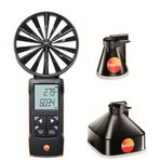 testo 417 Set 1 App bağlantılı 100mm pervane anemometre ve hunileri