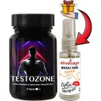 Testozone 1 Kutu Erkeklere Özel L-Argininli Epimedyumlu Lepidyumlu 21LI Formül + Afrodizayn Masaj Yağı 30 ml - 1 Adet