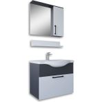 Teta Home Eko 65 cm Antrasit MDF Banyo Dolabı Seti