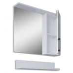 Teta Home Eko 65 cm Beyaz MDF Aynalı Banyo Üst Dolabı