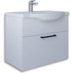 Teta Home Eko 65 cm Beyaz MDF Lavabolu Banyo Alt Dolabı