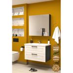 Teta Home Floransa 80 Cm Mdf Gövde Membran Kapak Banyo Dolabı Seti