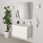 Teta Home Granada 65 Cm Mdf Gövde Membran Kapak Banyo Dolabı Seti Beyaz