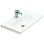 Teta Home Havana 65 Cm Mdf Gövde Membran Kapak Banyo Dolabı Seti Antrasit-Beyaz