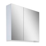 Teta Home Kahire 80 cm Beyaz MDF Aynalı Banyo Üst Dolabı