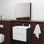 Teta Home Kopenhag 65 Cm Mdf Gövde Membran Kapak Banyo Dolabı Seti