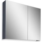 Teta Home Madrid 65 cm MDF Antrasit Aynalı Üst Dolap