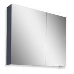 Teta Home Madrid 80 cm Antrasit MDF Banyo Aynalı Üst Dolap