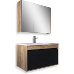 Teta Home Mersin 65 Cm Mdf Banyo Dolabı Seti - Siyah