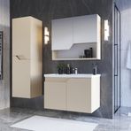 Teta Home Napoli 65 Cm Mdf Banyo Dolabı Seti + Boy Dolabı
