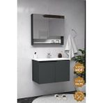 Teta Home Napoli 80 cm MDF Antrasit Banyo Dolabı Seti