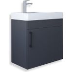 Teta Home Rio 45 cm MDF Antrasit Banyo Lavabolu Alt Dolap