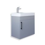Teta Home Rio 45 cm MDF Sis Gri Banyo Lavabolu Alt Dolap