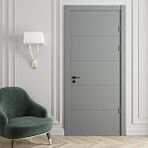 Teta Home Spil Amerikan Panel Kapı 87x203 Cm Oda Kapısı Gri