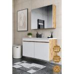 Teta Home Tokyo 100 Cm Mdf Banyo Dolabı Seti Atlantik Çam-Beyaz