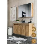 Teta Home Tokyo 100 Cm Mdf Banyo Dolabı Seti Atlantik Çam