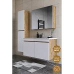 Teta Home Tokyo 100 Cm Mdf Banyo Dolabı Seti + Boy Dolabı Atlantik Çam-Beyaz