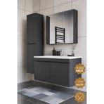 TETA HOME Tokyo 100 cm MDF Banyo Dolabı Seti + Boy Dolabı