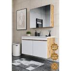 Teta Home Tokyo 100 Cm Mdf Banyo Dolabı Seti Meşe