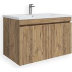 Teta Home Tokyo 65 cm MDF Atlantik Çam Banyo Lavabolu Alt Dolap